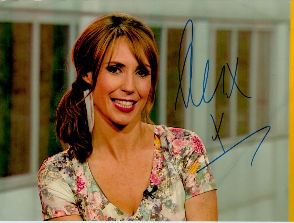 Lot 929: TV Film Alex Jones signed 8x6 colour photo....