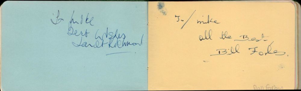 Lot 945: TV Film Autograph book. 1950/60's music and entertainment...