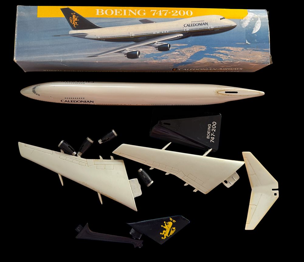 Lot 260: Cale Donian Boeing 747-200 model plane, in original...