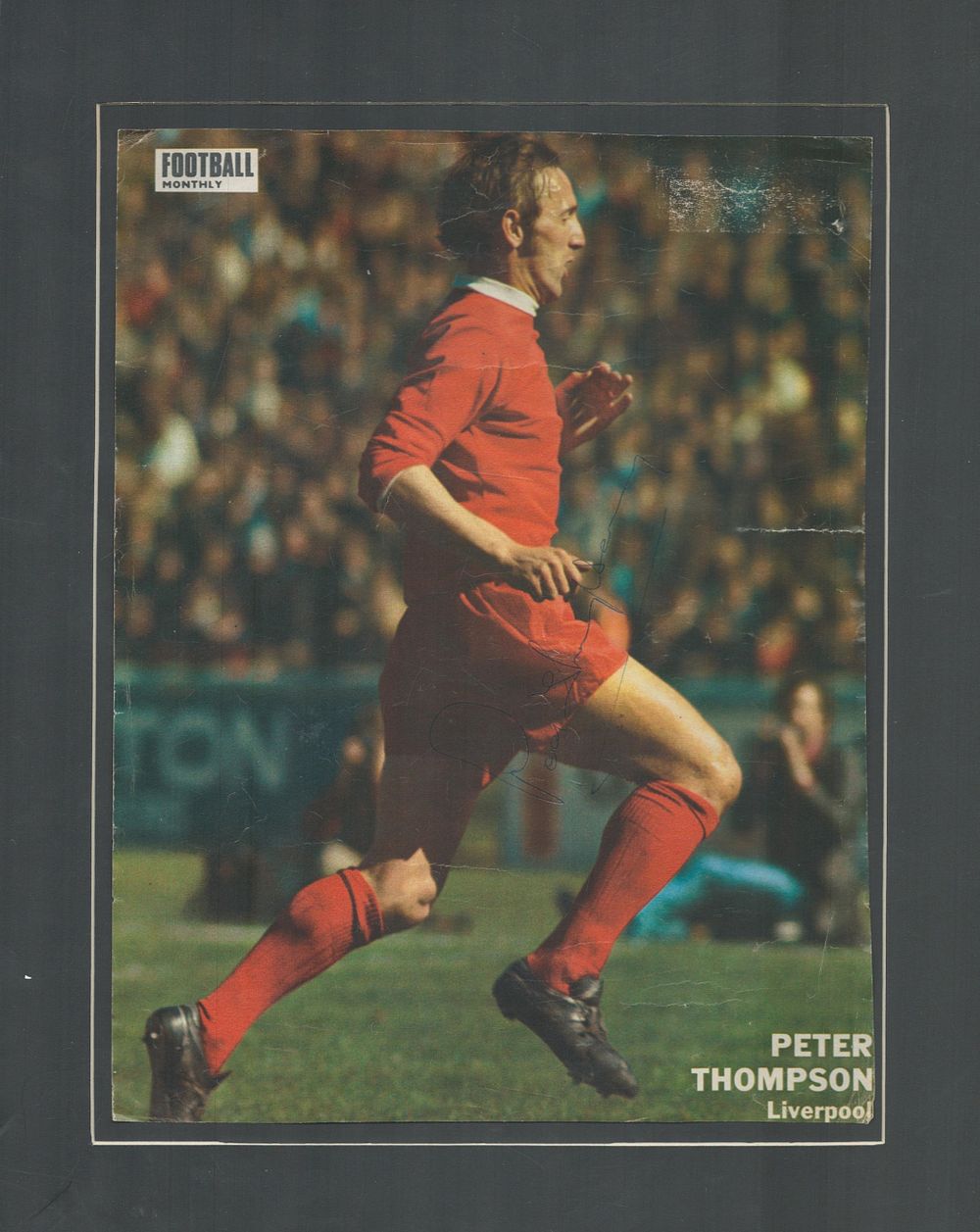 Lot 157: Peter Thompson signed Magazine page Approx 11x8 Inch...