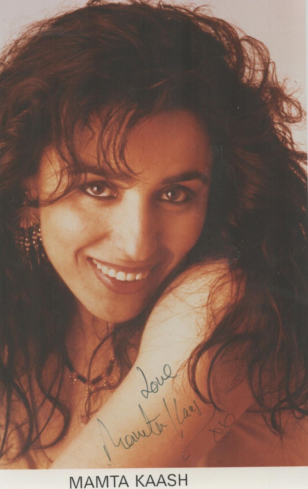 Lot 172: Mamta Kaash signed colour photo Approx 8x5 Inch...