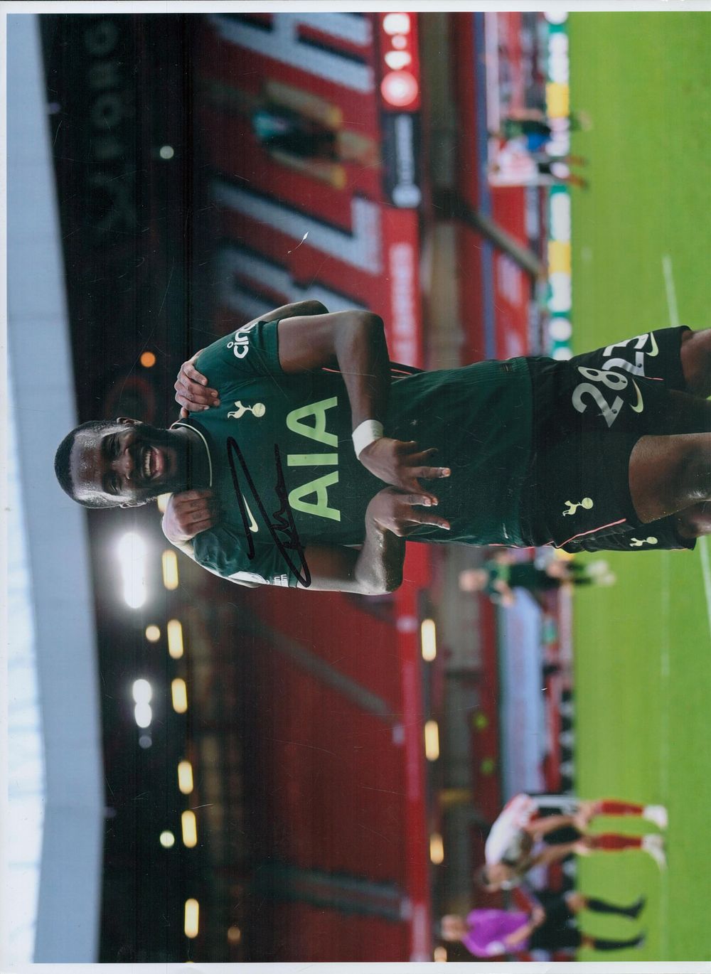 Lot 208: Tanguy Ndombele signed Tottenham Hotspur colour Print 14x11...