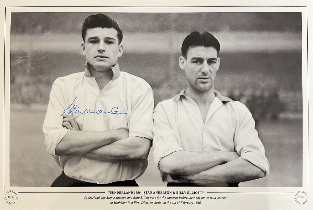 Lot 211: Football Autographed Stan Anderson 16 X 10 Photo:...