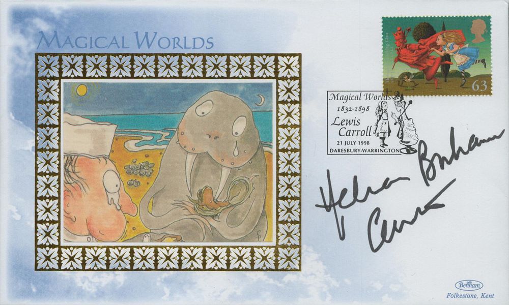 Lot 242: Helena Bonham Carter, actress signed Magical Worlds FDC....