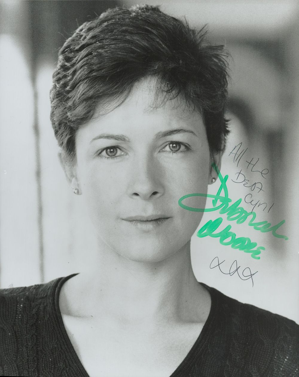Lot 245: Deborah Moore signed 10x8 inch black and white...