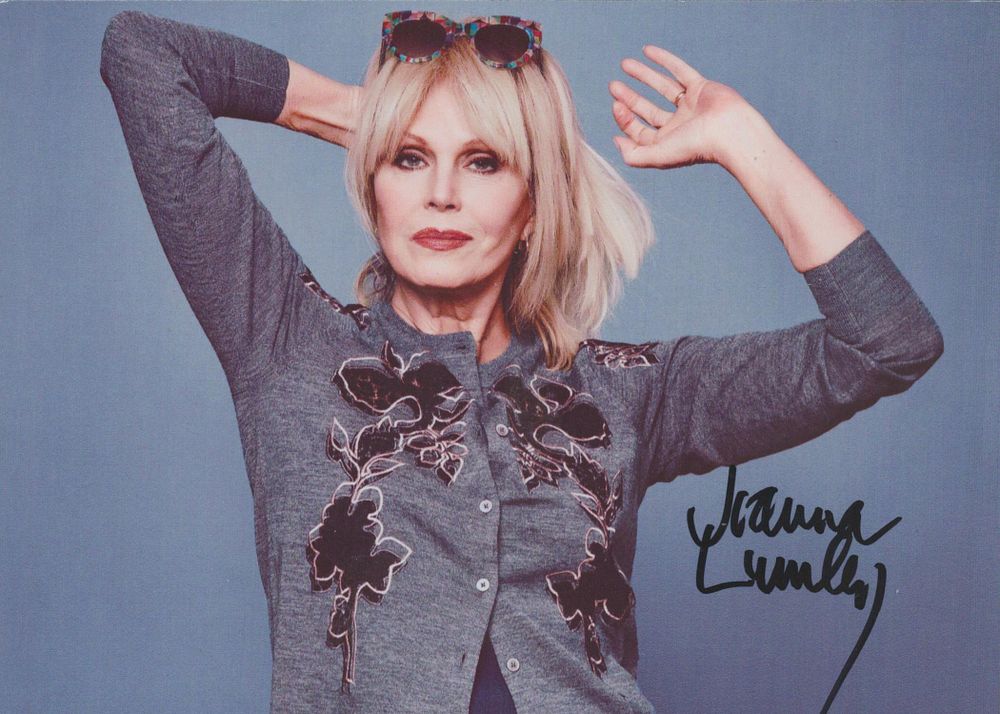 Lot 247: Joanna Lumley signed colour photo. Measures 5 inch...
