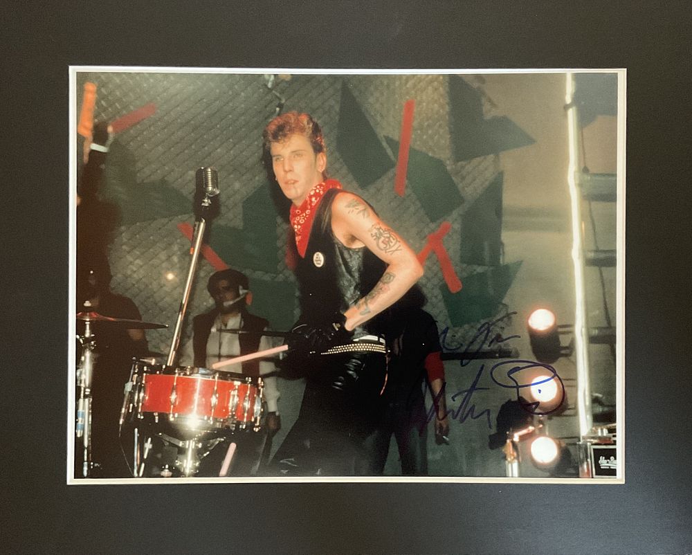Lot 249: Slim Jim Phantom signed 20x16 inch mounted colour...