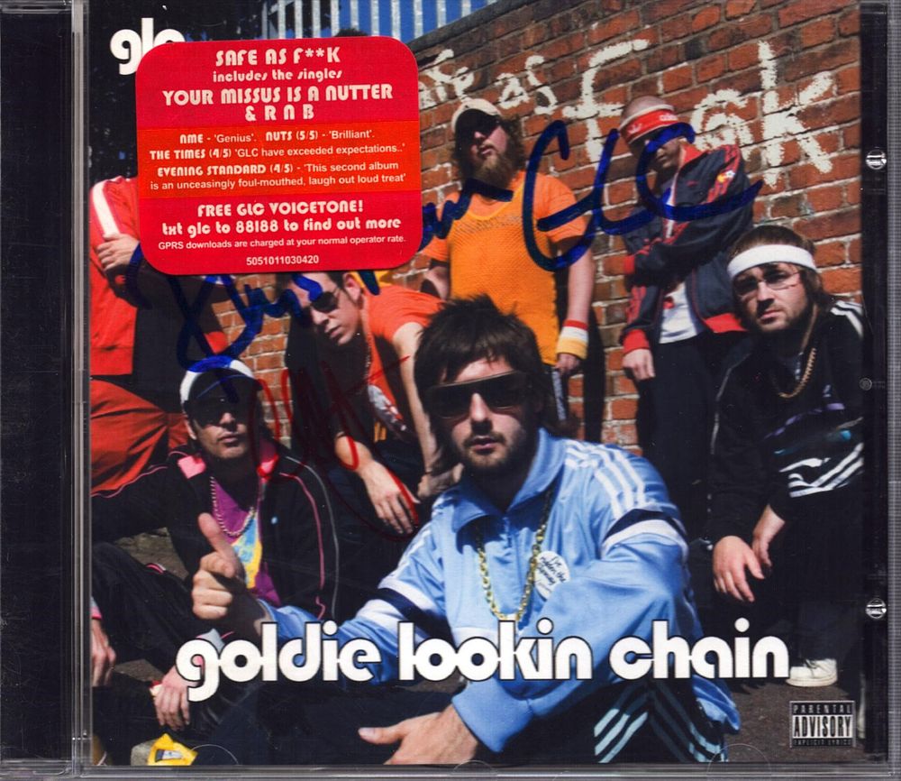 Lot 258: Goldie Lookin Chain Signed CD. Good condition. All...
