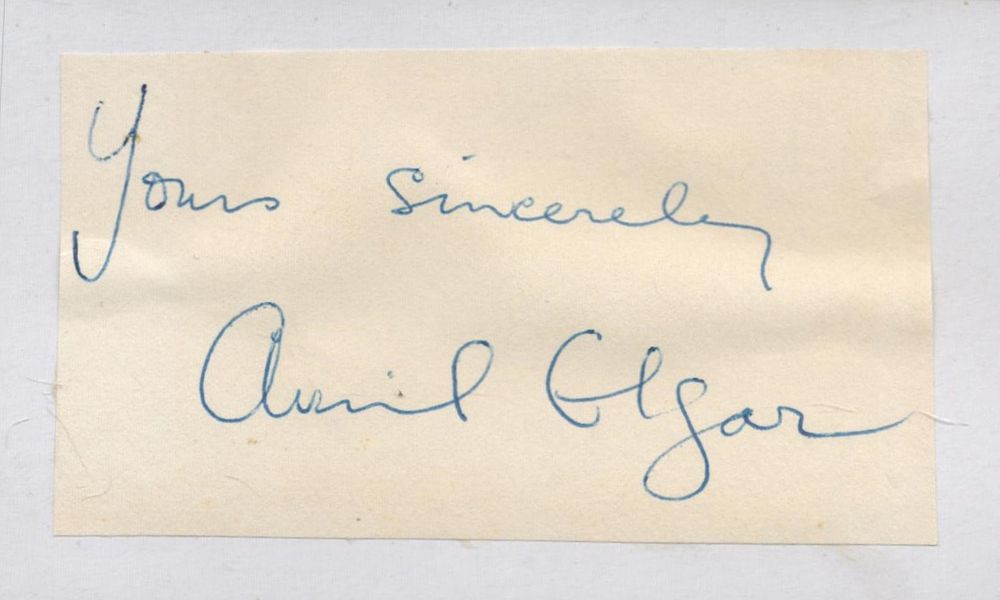Lot 264: English Actress Avril Elgar Signed 3. 5 x...
