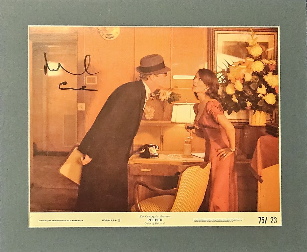 Lot 275: Michael Caine signed 12x10 inch overall mounted colour...