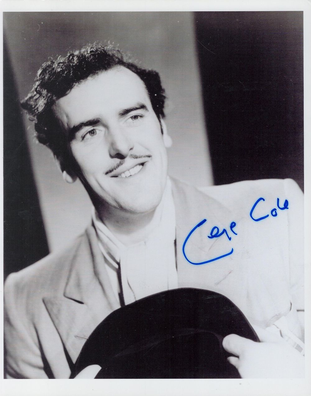 Lot 277: George Cole signed 10x8 inch black and white...