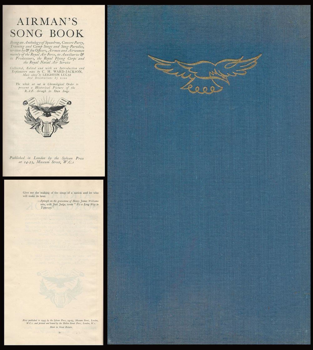 Lot 321: Airmans Song Book by C. H. Ward-Jackson. 1st...