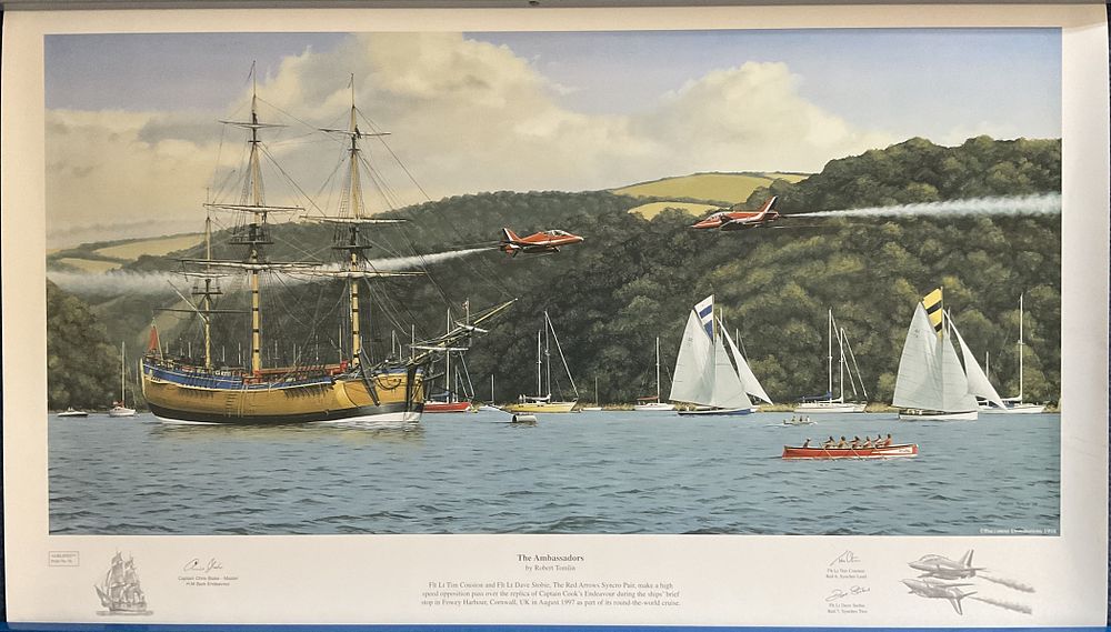 Lot 356: Robert Tomlin Colour Print Titled The Ambassadors. 4...
