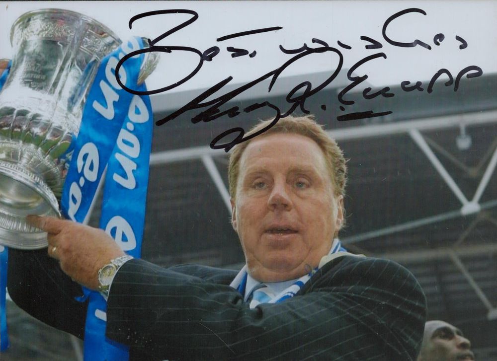 Lot 367: Harry Redknapp signed 7x5 inch Portsmouth FA cup...
