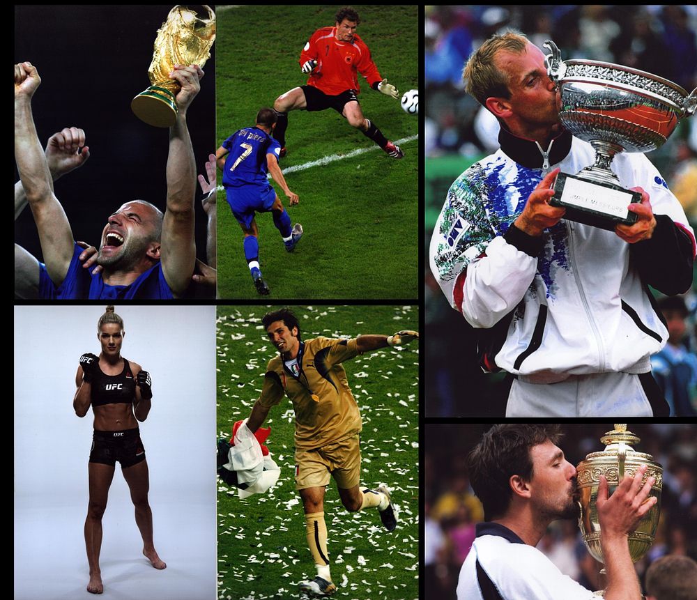 Lot 377: UNSIGNED sport photo collection. 6 in total. Could...