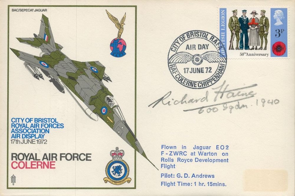 Lot 392: Richard Haine 600 sqn WW2 RAF Battle of...