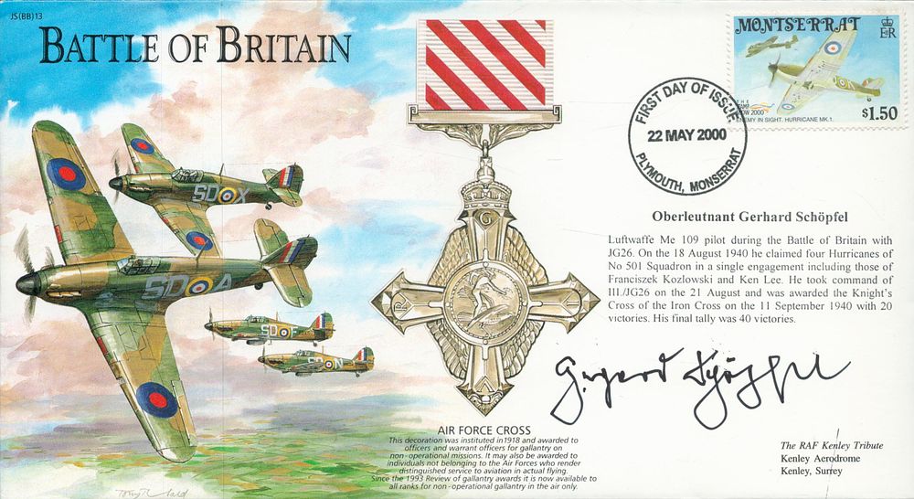 Lot 404: Luftwaffe Gerhard Schopfel KC JG26 WW2 RAF Battle...