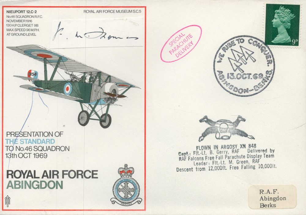 Lot 406: Flt Lt Frederick Mytton Thomas 152 sqn WW2...