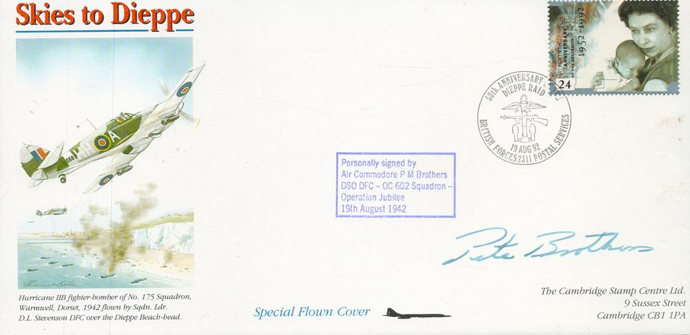 Lot 434: Air Cdre Pete Brothers 602 sqn DSO DFC...