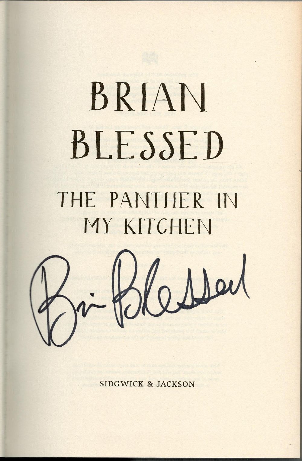 Lot 477: Brian Blessed signed hardback book titled The Pathfinder...