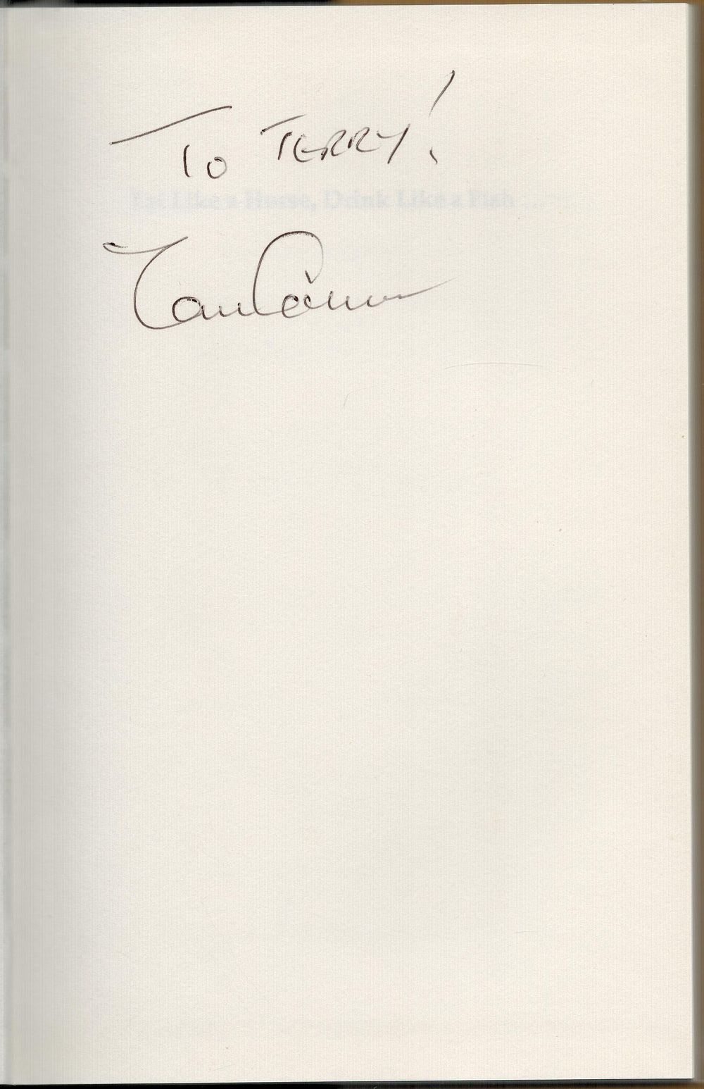 Lot 485: Tom O`Connor signed hardback book titled A Bellyfull...