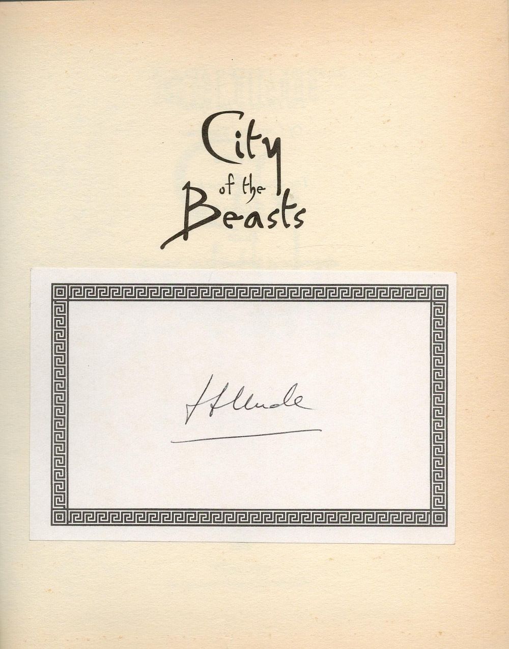Lot 487: Isabel Allende signed hardback book titled City of...