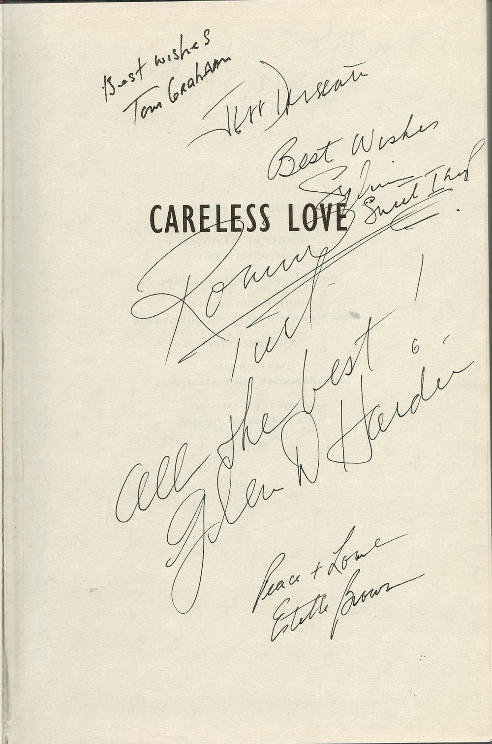 Lot 488: The Jordanaires Band members signed hardback book titled...