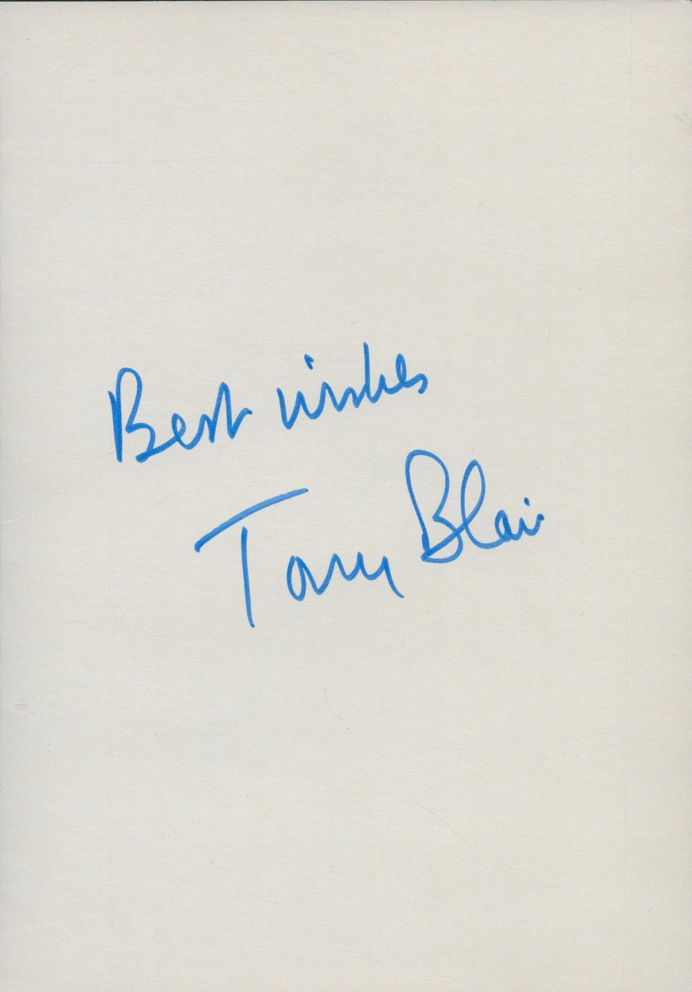 Lot 153: Tony Blair signed Labour party card. Good condition....