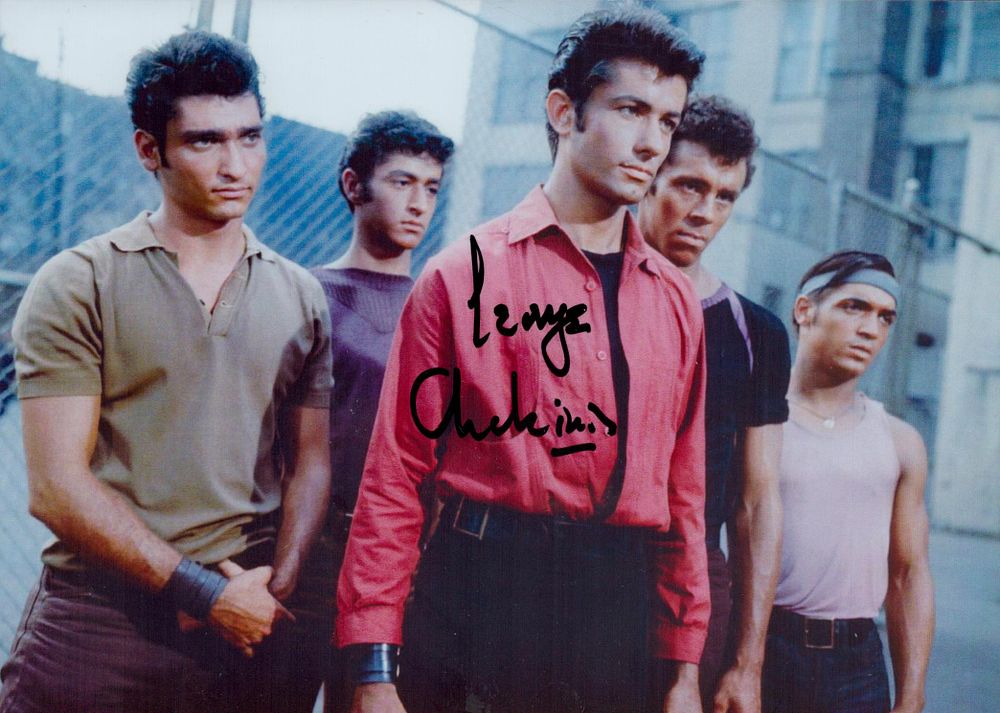 Lot 176: George Chakiris signed 7x5inch colour photo. Good condition....
