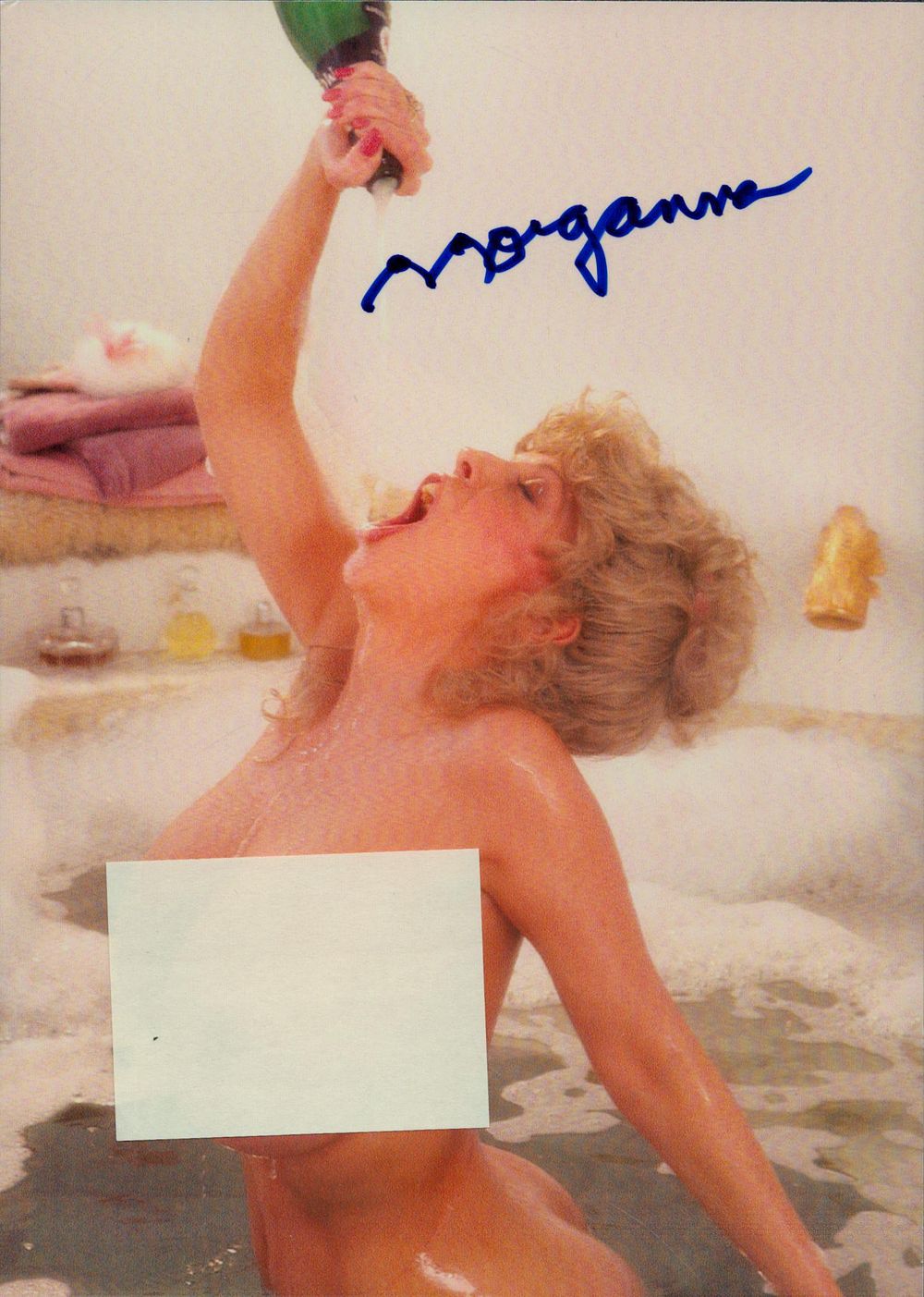 Lot 186: Morganna signed 7x5inch colour photo. Good condition. All...