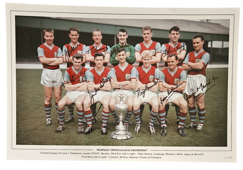 Lot 614: Multi signed Tommy Cummings, Ray Pointer, John Connelly,...
