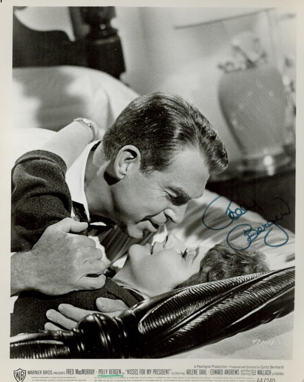 Lot 161: Actor, Polly Bergen signed vintage 10x8 black and...