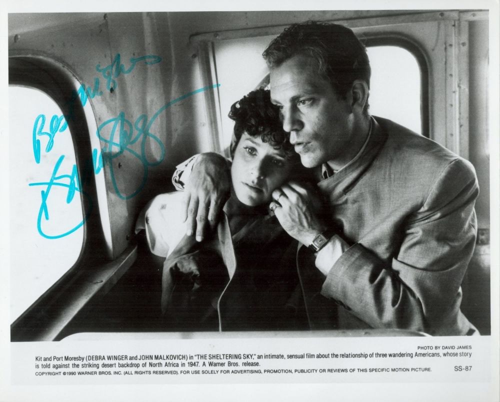 Lot 162: Actor, Debra Winger signed vintage 10x8 black and...