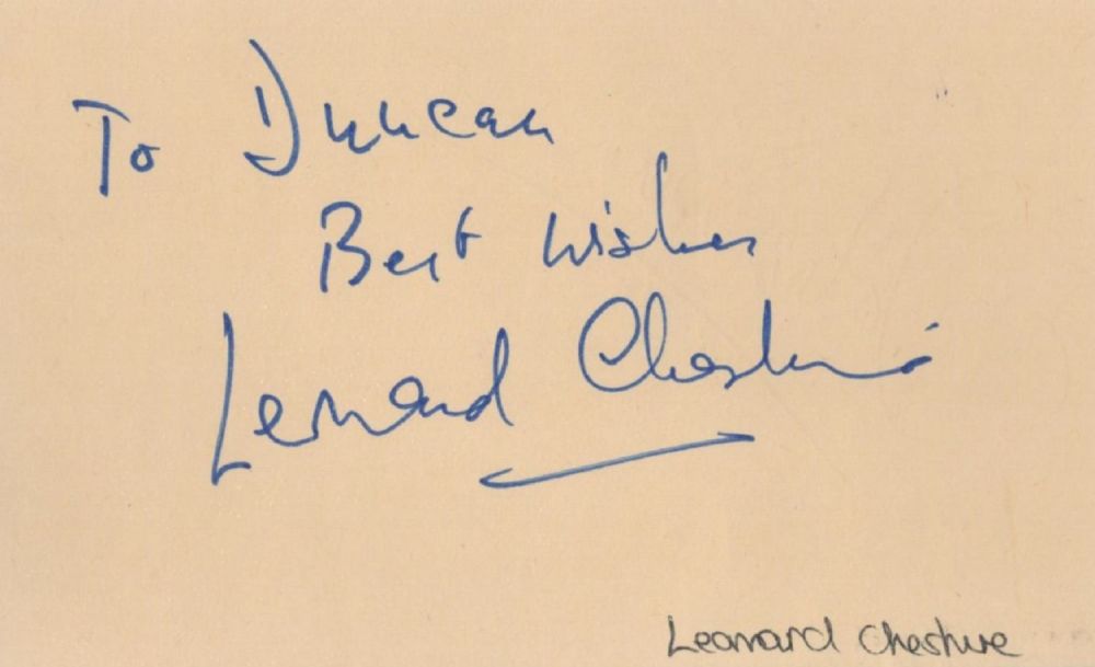 Lot 170: WWII, Leonard Cheshire and Snooker Player, John Spencer...