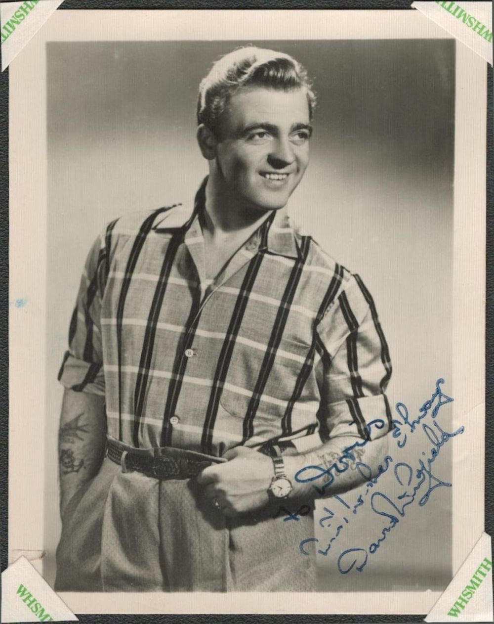 Lot 174: Tenor Vocalist, David Whitfield signed vintage 4x3. 3...