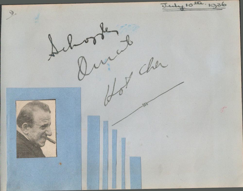 Lot 176: Actor, Jimmy Durante signed vintage album page dated...