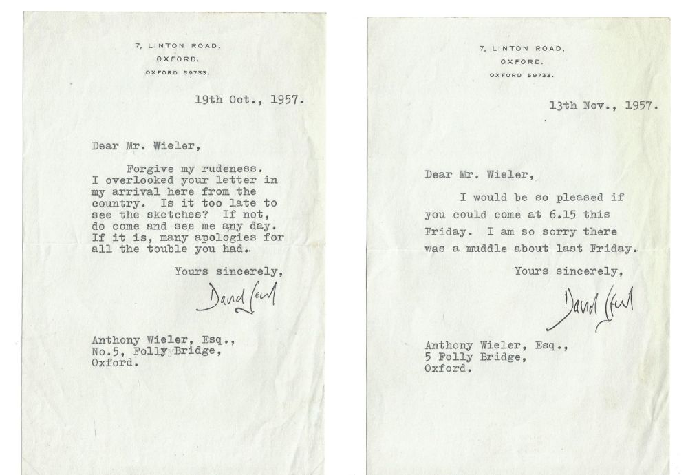 Lot 199: Two Lord David Cecil (biographer and historian) TLS...