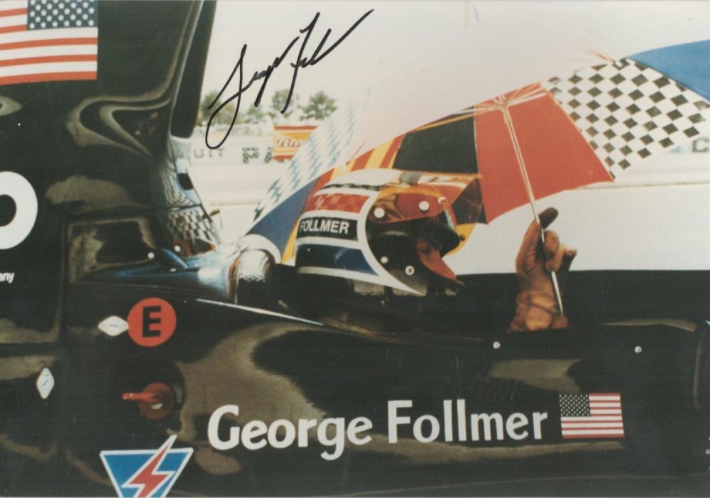 Lot 229: George Follmer signed 7x5 colour photo. Follmer is...