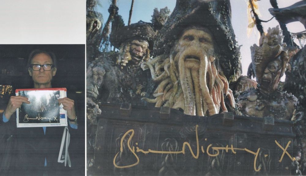 Lot 232: Bill Nighy signed 10x8 colour photo. Pictured in...