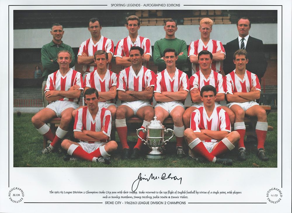 Lot 787: Jimmy McIlroy 16x12 signed colour photo, Autographed Editions,...