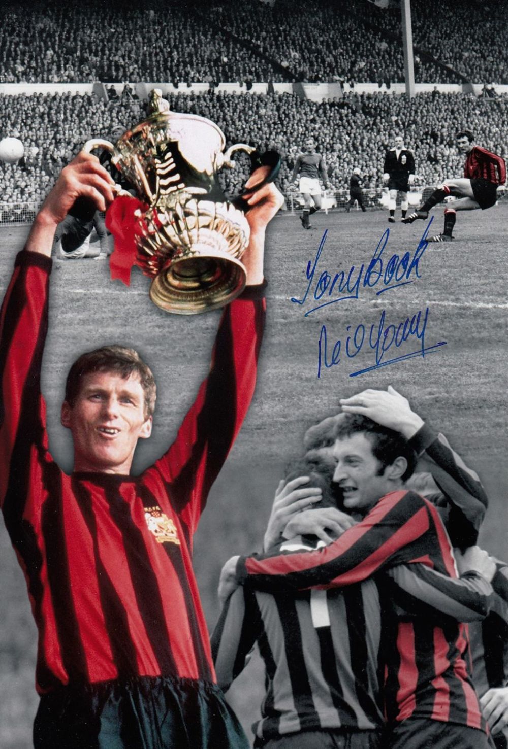 Lot 429: Autographed Manchester City 12 X 8 Photo -...