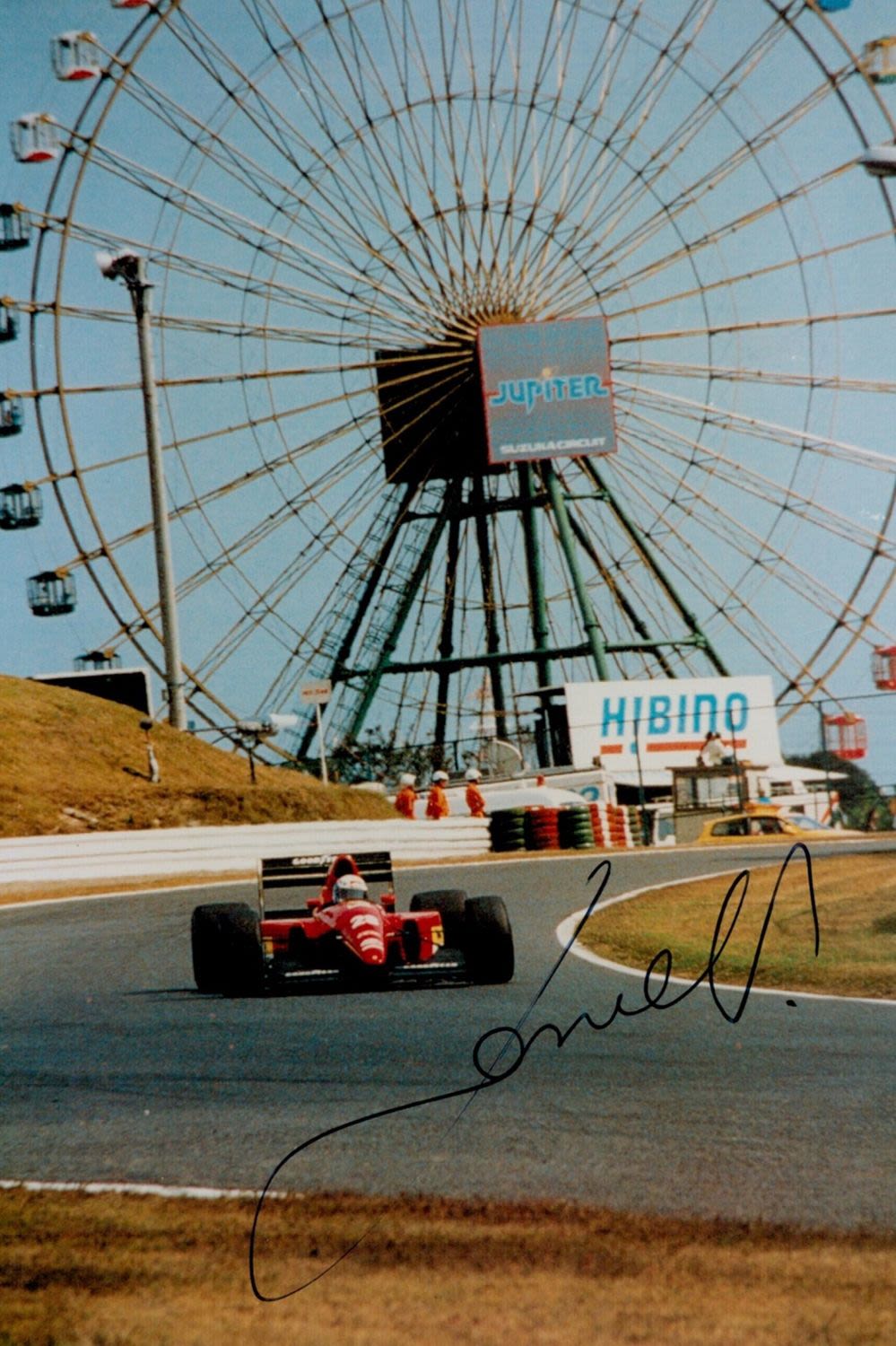 Lot 504: Nicola Larini Signed Ferrari Formula One Photo. Good...