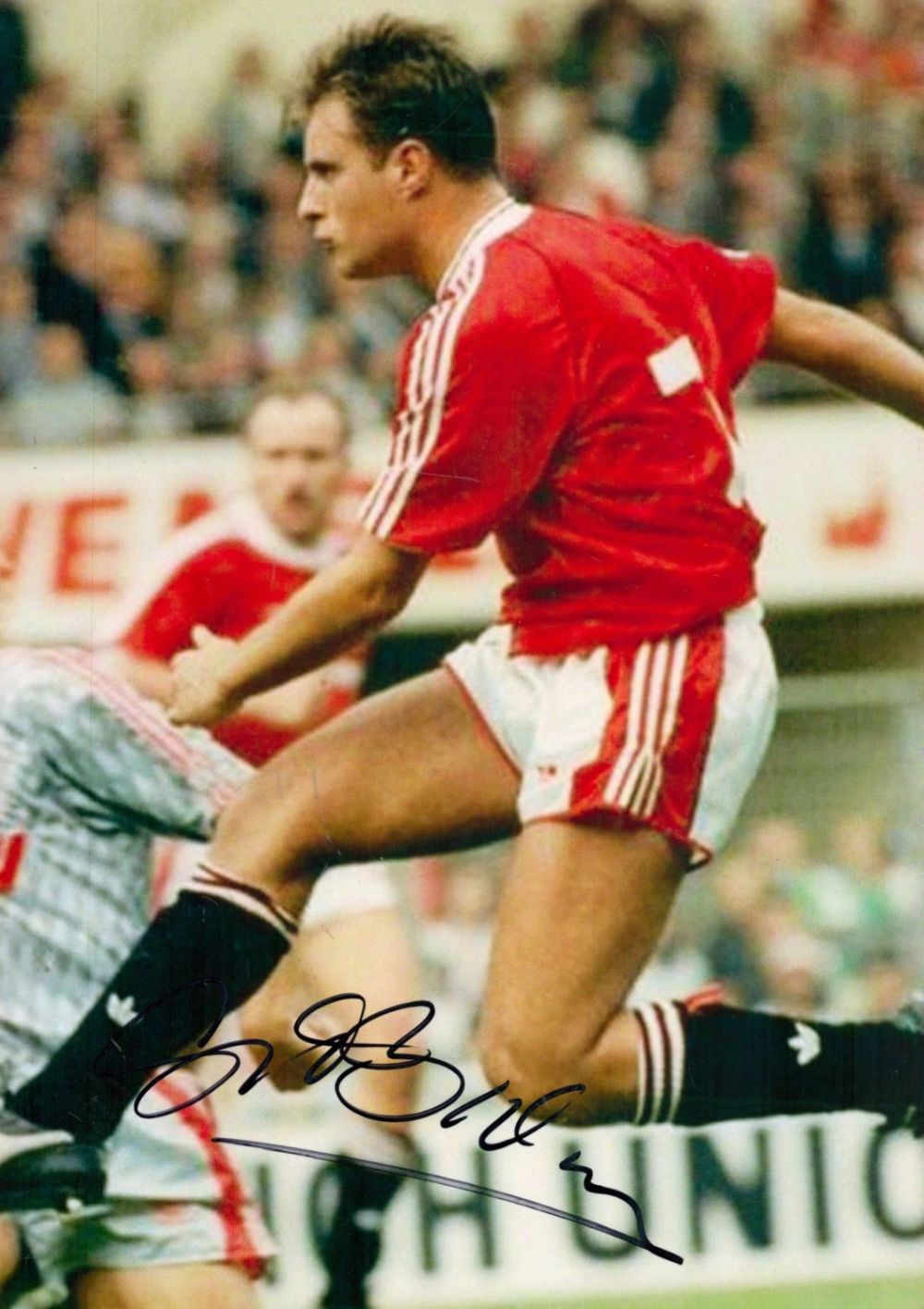 Lot 583: Football Welsh international Clayton Blackmore Signed 12x8 Inch...
