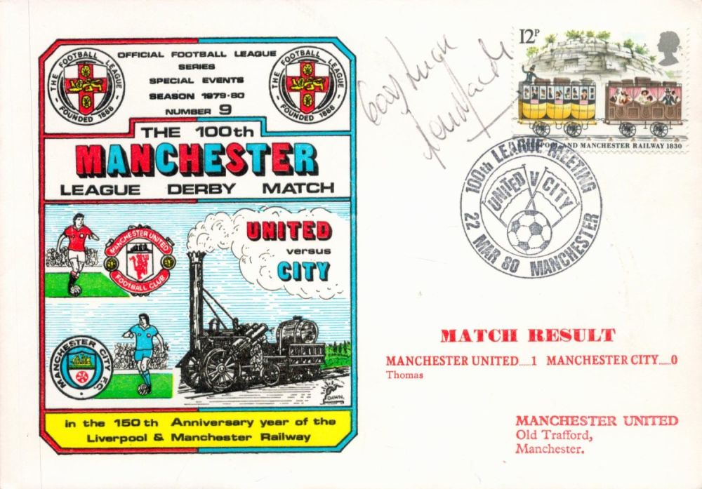 Lot 701: Manchester United V Manchester City 1980 Dawn Football...