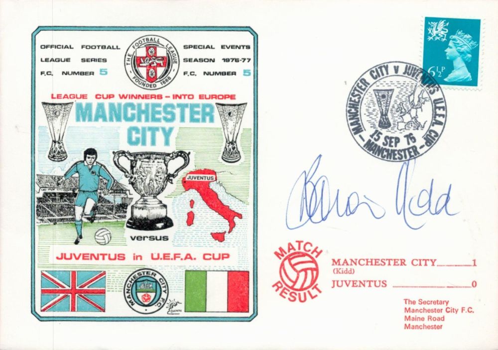 Lot 702: Manchester City V Juventus 1976 Dawn Football First...