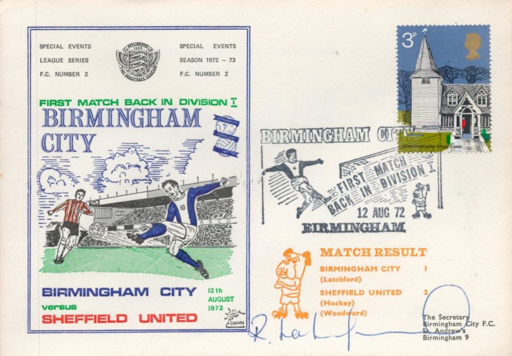 Lot 704: Birmingham City V Sheffield United 1972 Dawn Football...