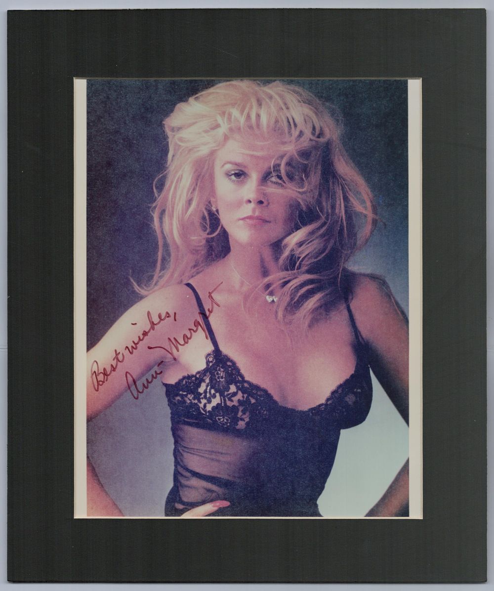 Lot 152: Ann-Margret signed Approx. 9x6.5 Inch magazine cut out...