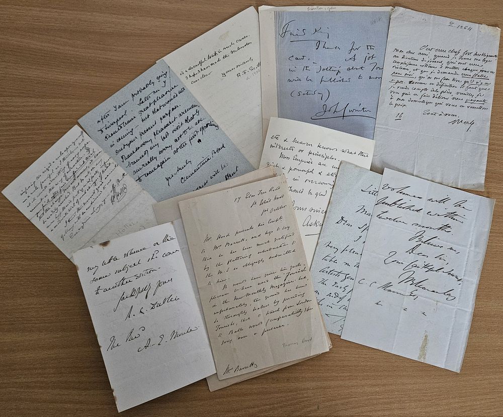 Lot 158: 10 variety of vintage ALS. Dated December (1900)...