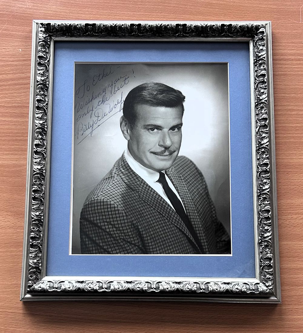 Lot 168: Billy De Wolfe signed mounted and framed black...