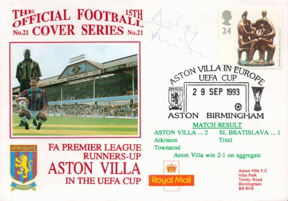 Lot 724: Aston Villa V Bratislava 1993 Dawn Football First...